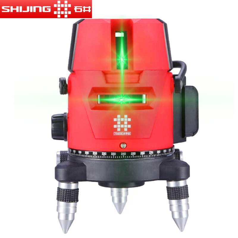 石井水平仪新款绿光235线红外线高精度线细强光室外平水仪大电池