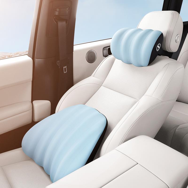 汽车头枕腰靠车载靠垫座椅靠背车用腰垫腰托护腰靠枕护颈枕记忆棉