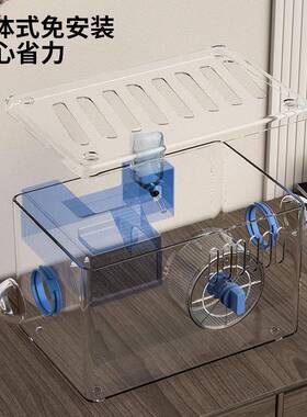 便仓鼠笼子jy765057豪华别金丝熊宜空间双层亚克力透明窝墅的房子