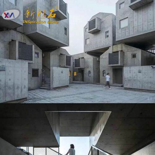 设计师收xms001藏仿外真木墙装肌饰板机凿理板纹水泥板墙面外立面