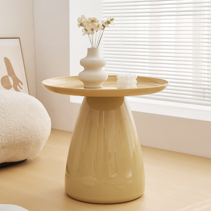 奶油风客厅沙发旁边m落地摆件茶几桌边几高级感卧室床头家居装饰