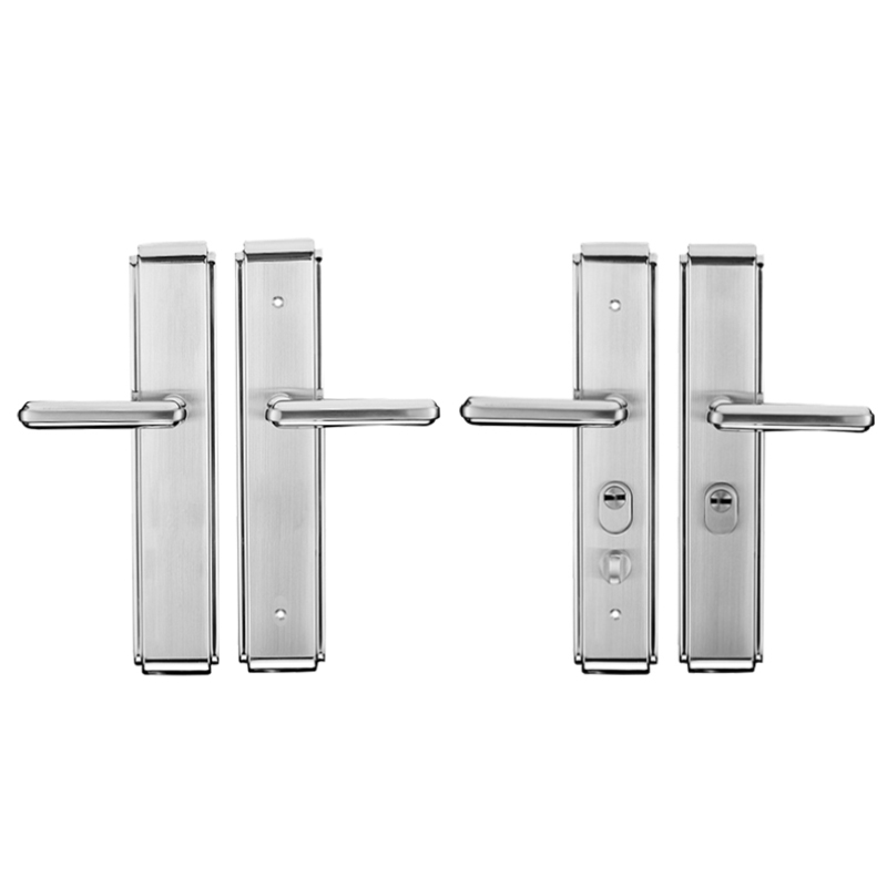 防盗门拉手30h4不锈钢对开门真假面板大门锁执手双开门锁906门把