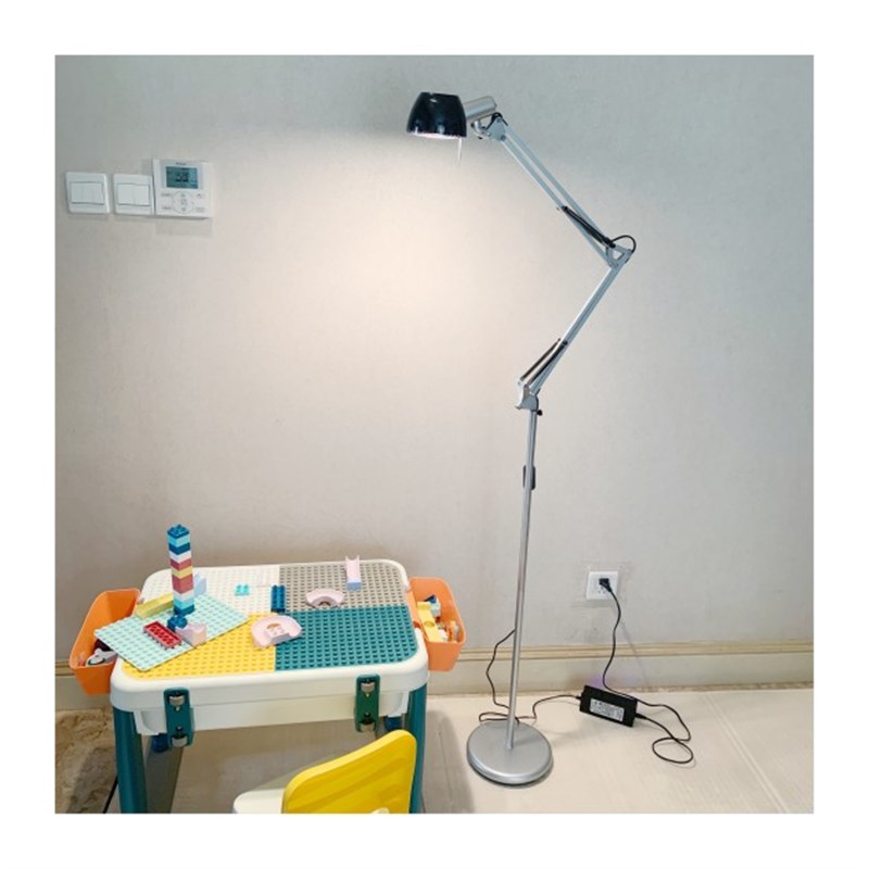 达哥店 学习书桌客厅钢琴落地灯直流卤素L灯 德国进口灯芯50w
