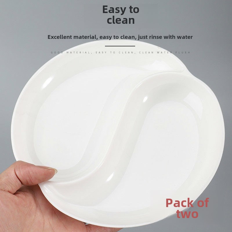 彷瓷调色盘太极调色盘两格水粉丙烯颜料O调色水彩国画调色碟