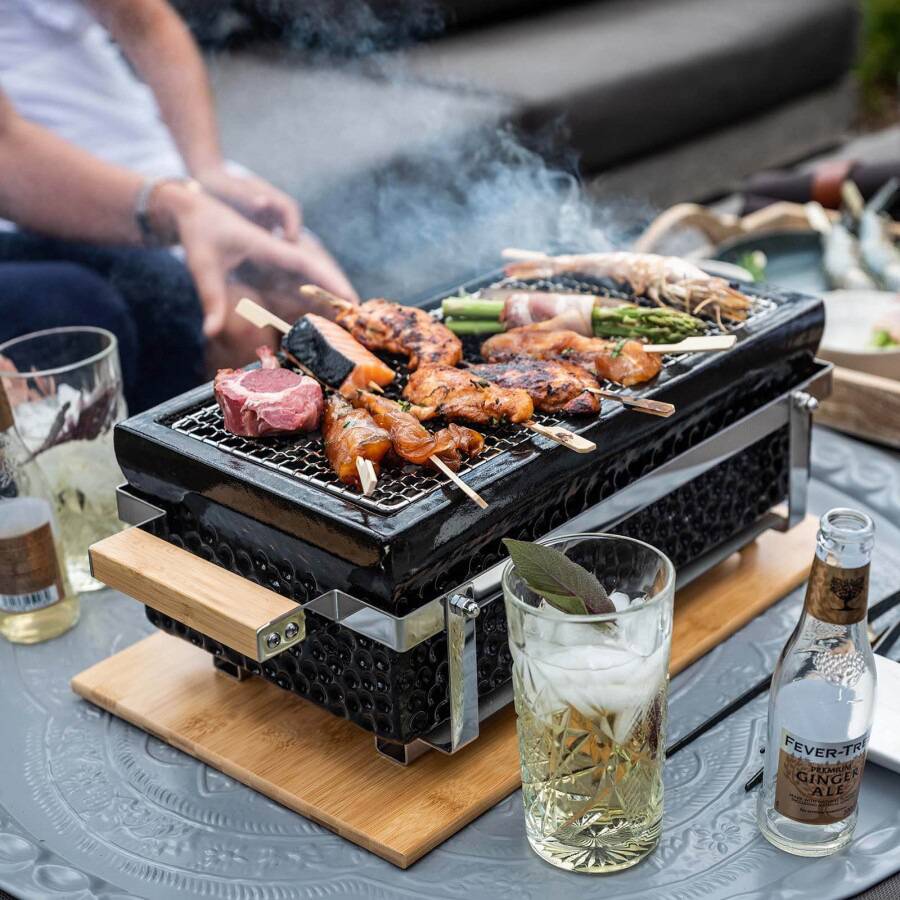 Kimstone烤肉烤串陶瓷木炭烟熏烧烤炉日式家庭户外聚会BBQ标配