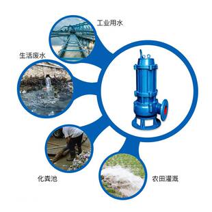 65QW37-13-3不锈钢排无堵塞WQ排污泵带切割搅拌装置抽力强劲