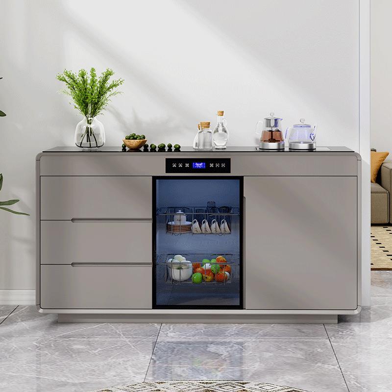 自动能茶PYM吧机带年新款家用餐边柜一体桌台式全柜子桌面智消毒