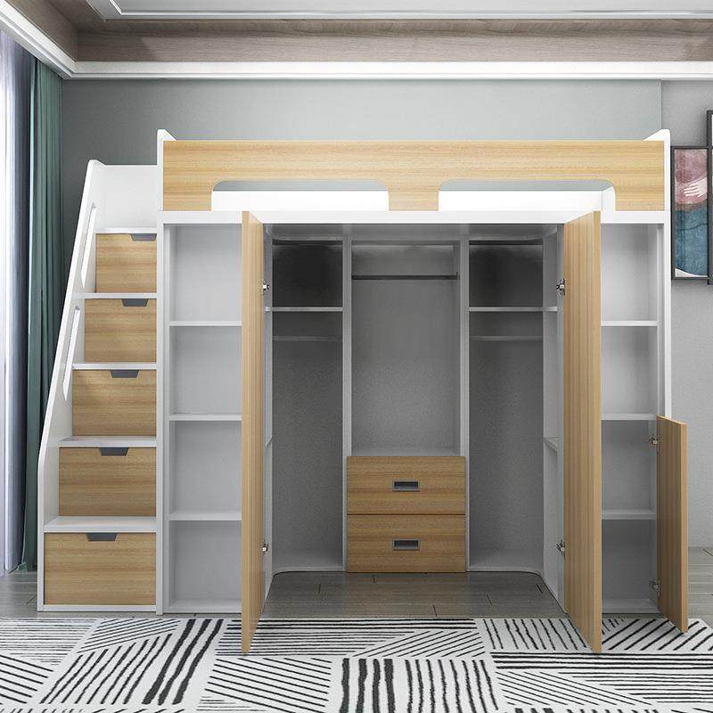 实木复式二层阁楼上下床带书桌衣柜组合衣帽间一体儿童半高床,基础建材,脚轮/万向轮,淘宝优惠券,粉丝福利购,淘宝优惠卷