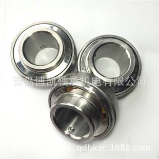 带座外球面不锈钢轴承SUCFL211内孔55mm 菱形座耐酸碱 厂家现货