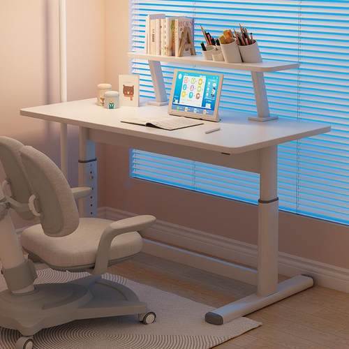 可升降手摇儿童学习桌学生书桌简约卧室家用办公台式写字桌电脑桌