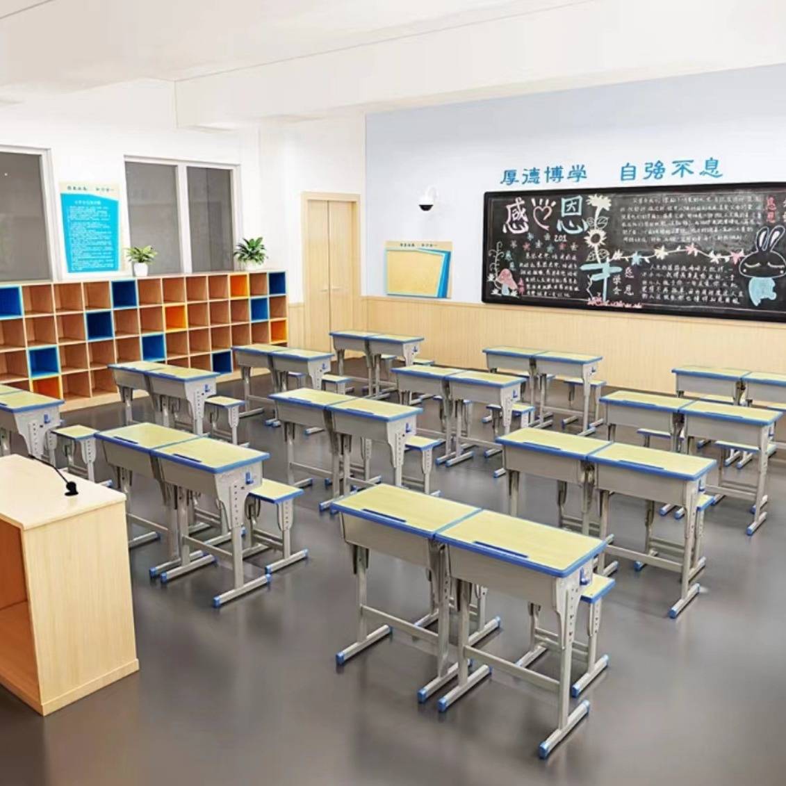 学生课桌椅儿童学习桌椅中小学生书桌学校课桌椅育才辅导班写字桌