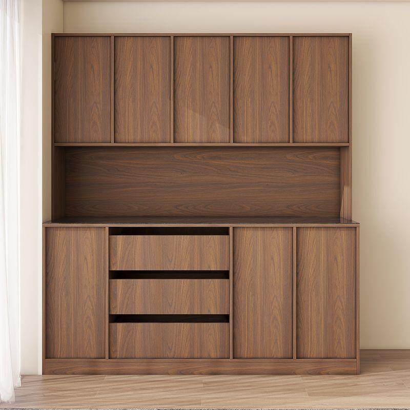 实木中古风餐边柜一体靠墙高柜茶水柜复古多功能收纳储物柜子,影音电器,DIY配件,淘宝优惠券,粉丝福利购,淘宝优惠卷