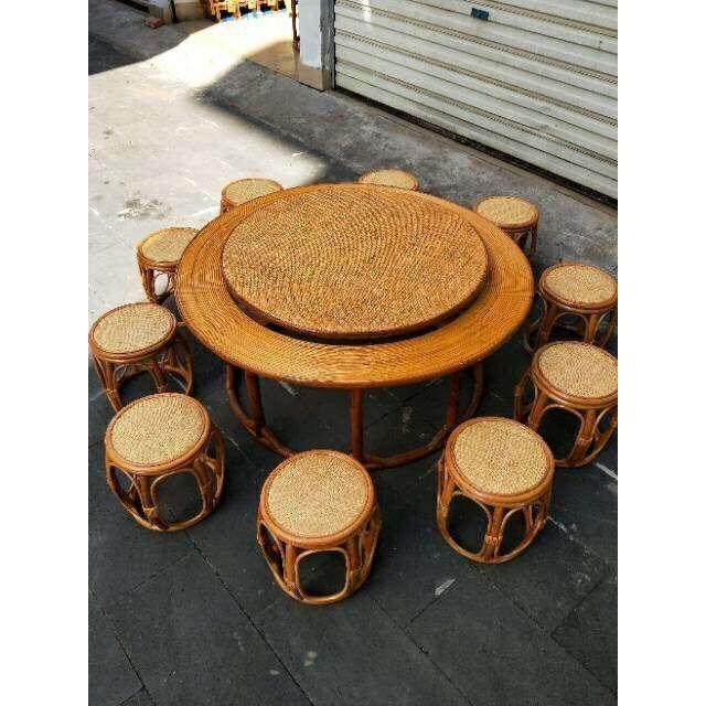 竹编桌子藤编桌子带转动竹编凳子藤编凳子西双版纳傣家餐桌椅子,美容美体仪器,其它面部美容工具配件,淘宝优惠券,粉丝福利购,淘宝优惠卷