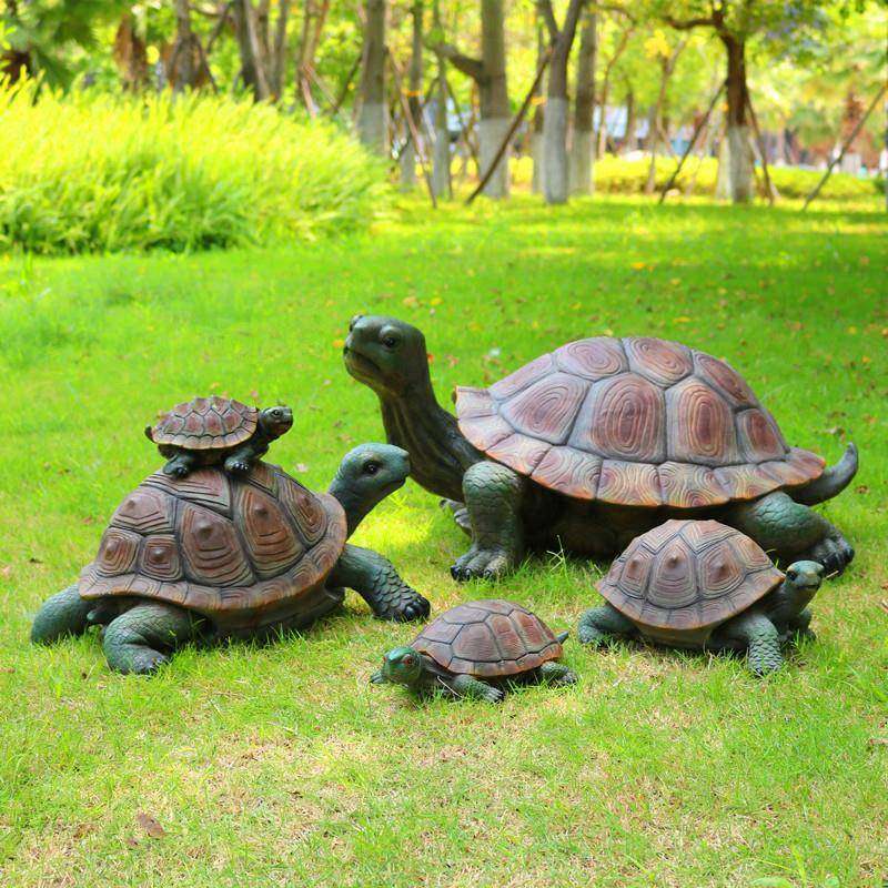 仿真乌龟雕塑水池塘动物模型户外庭院装饰别墅入户花园装饰品摆件