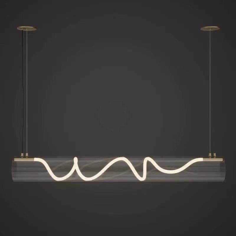 意大利设计师艺术餐厅吊灯现代简约岛台光影异型长条一字吧台灯具,家装灯饰光源,智能吊灯,淘宝优惠券,粉丝福利购,淘宝优惠卷