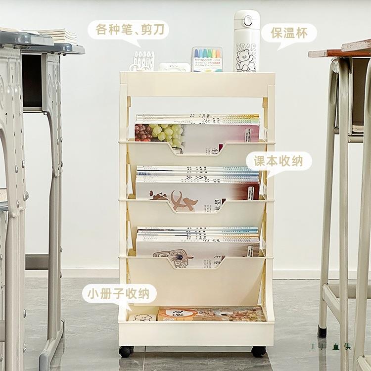 桌边推学生可动书架大容量移书整理收纳宿舍小车F5M7HTJ7置本物架