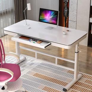 升降桌子台式电脑桌卧室书桌学生家用写字桌简易儿童学习桌办公桌