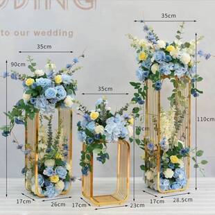 高档电镀千丝落地摆件桌花客厅酒店商场橱窗车展装饰仿真花艺摆设