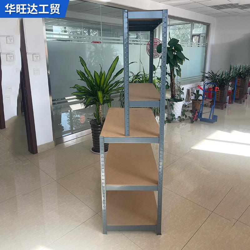 仓库货架多架层家用小货板地下室货物架子木钢板层型227货架轻货
