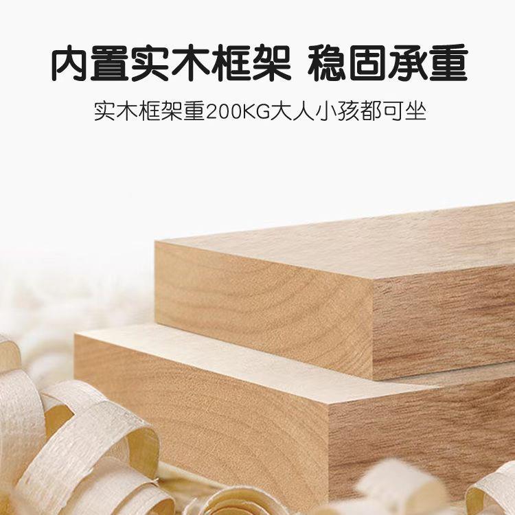 木质儿布艺沙发可拆人洗客厅单卡通动物沙椅创意皮92质童懒发人椅