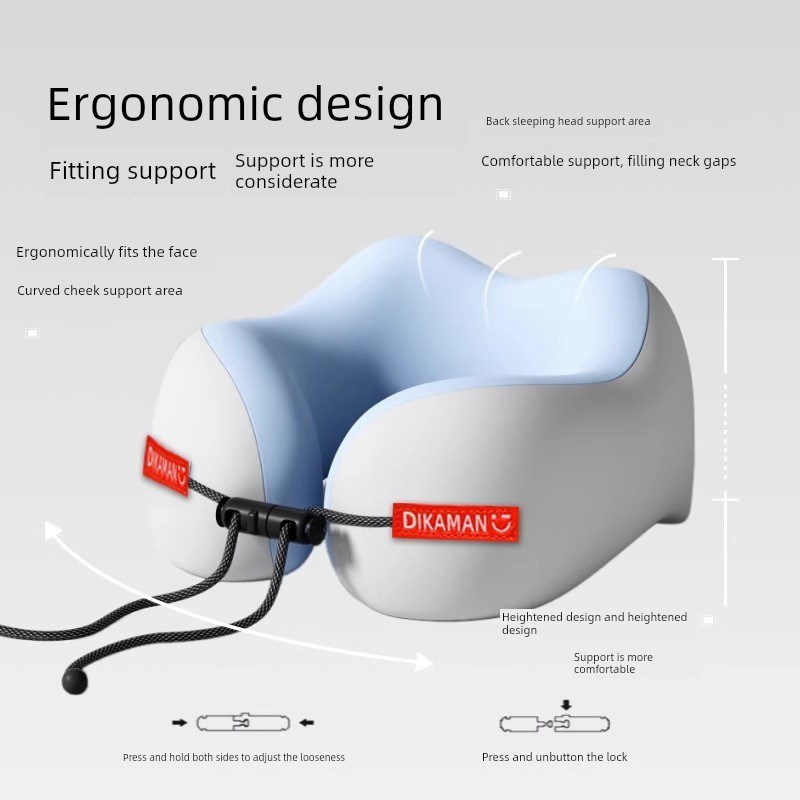 旅行u型枕飞机睡眠记忆泡沫枕C办公枕便携式u型枕衣领颈撑