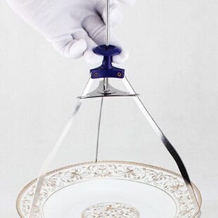 三角碗碟夹子不锈钢取物取碗器提盘子碟家用防烫夹三脚盘夹三爪夹