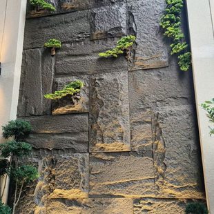 轻质文化石PU石皮蘑菇石室内室外墙面砖电视沙发床头花园背景墙砖