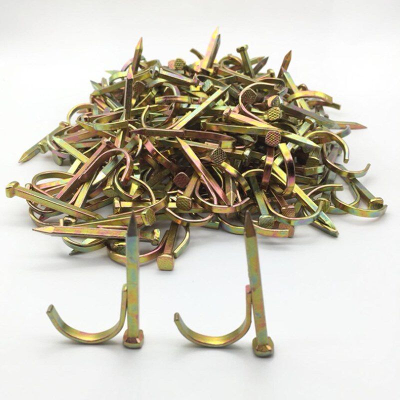 免打孔水管钩钉 固定管卡钉ppr线管卡扣20勾钉钢钉水泥码钉4分6分