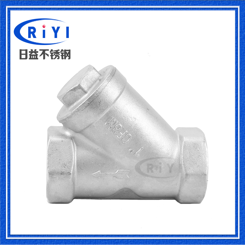 201 304不锈钢Y型过滤器 丝扣过滤器内螺纹过滤器不锈钢滤水阀门