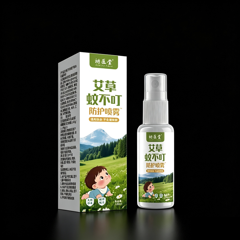 蚊虫叮咬草本艾草蚊不叮艾叶保健液儿童防护温和止Y喷雾剂54