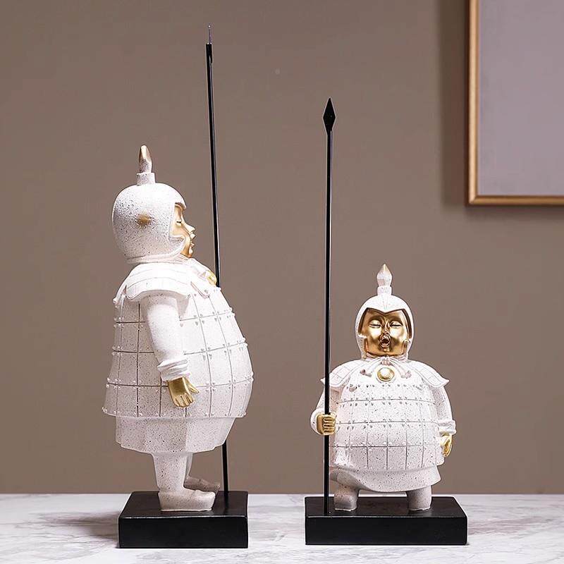 兵马俑公室书柜工艺品家好摆物高档客厅F1007809装饰件创意荼居室