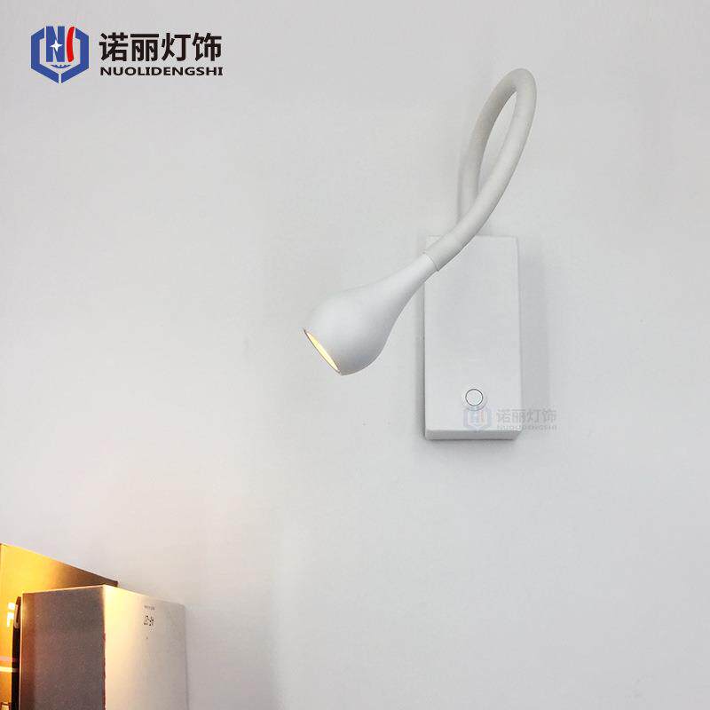 简约酒床头壁灯车游艇软管147万向旋转LED阅读灯房展柜壁灯挂店式