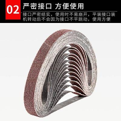 330*10小型气动打砂带机带520*小20330*10/5环形砂带条砂带卷抛砂