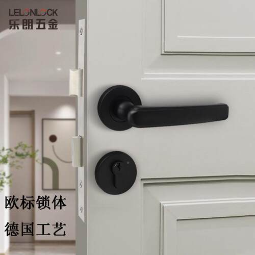 304不锈钢械分执手锁卧室间锁RST-03+R家装酒店配房套室内门锁木