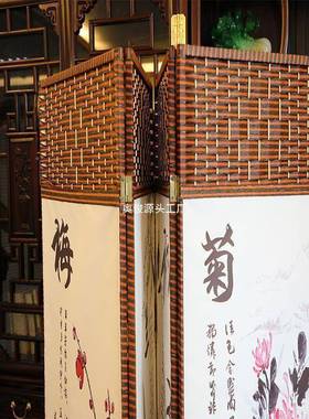 屏风隔断折中叠移动客厅店式屏风卧PNF室酒餐厅现代简屏约折屏风