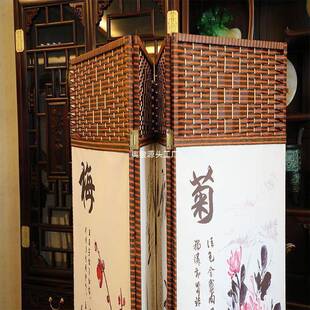 屏风隔断折中叠移动客厅店式屏风卧PNF室酒餐厅现代简屏约折屏风