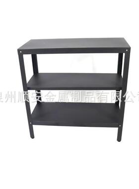 黑色三层货易架家用置架落地厨RC922111房小型货架铁架多层小简储