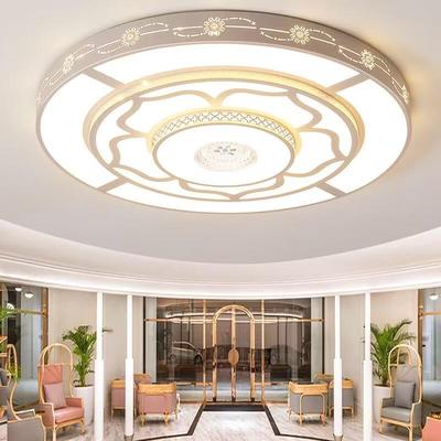 202现4435款约新代吸顶灯led花瓣新中式水晶客厅灯会简议室超亮灯