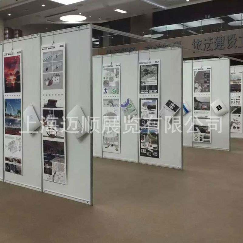 八棱柱展板书画画展展览博物馆画室画廊校园广告宣传屏风展示架厂