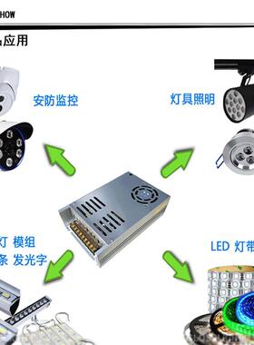 led变器220V转1250V66.7AD00W直流8电源压H-800-12/24v充气泵C柜