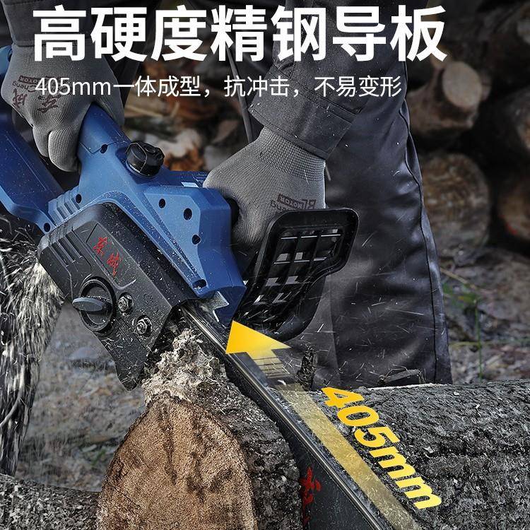 电ZXT锯家用树小型手柴持电锯链大功率伐木锯220锯V插电式锯东城
