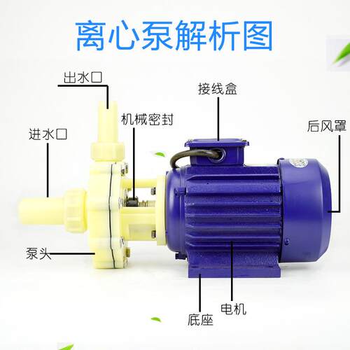 FS102/103单相塑料酸耐腐腐蚀防卧式耐泵碱化工离心泵EYL自吸220V