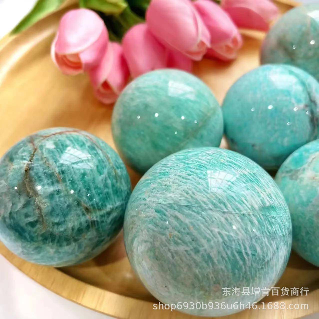 天然水晶球原石打磨摆件小球摆件把玩家居办公摆件装饰品配饰