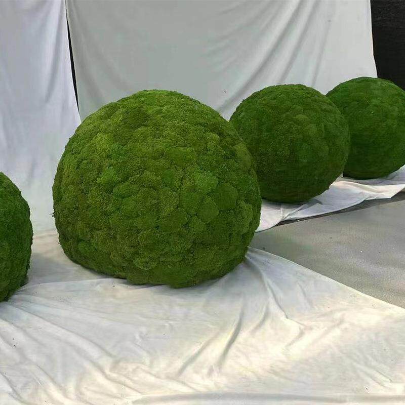 苔源永生苔藓永青苔藓球物人造仿真植生墙店铺橱窗景装造饰白发藓