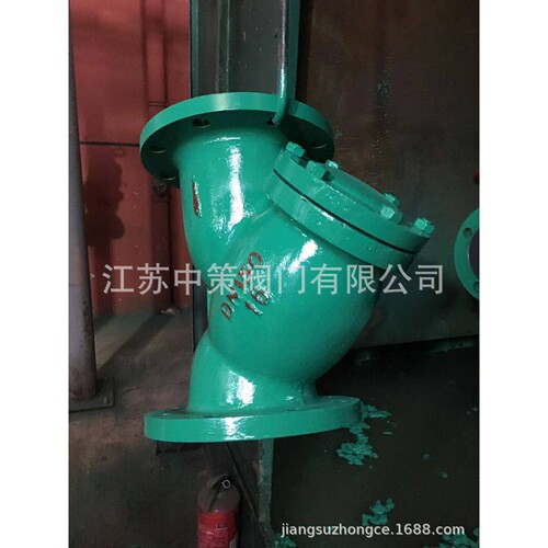 GL41J-10 GL41J-16铸钢铸铁衬胶Y型法兰过滤器DN50 65 80 100 125