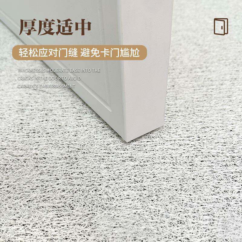 可爱猫咪入户门地垫丝圈PVC防滑脚垫刮沙除尘耐磨进门门垫可裁剪