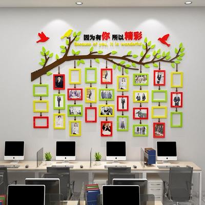 展9V7TF76TTMS6企业文化照片地墙面贴员工风采天荣誉示团公司队办