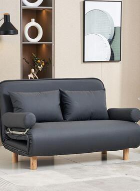 折叠沙发两用家用多功单屋人双能人床小户型出床租猫爪皮网UIU红