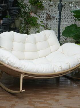 fL662E双人摇大人躺椅懒人休阳台沙客厅闲发可睡椅觉户外庭院家用