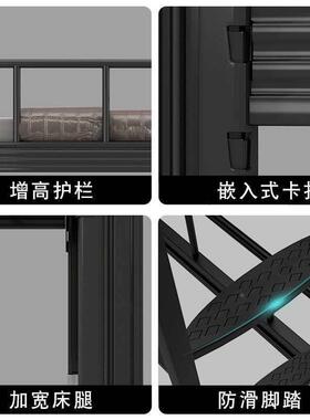钢制上下床学生上下YQ-SCC68校学宿舍铺高低床双工层型材铁床员铁